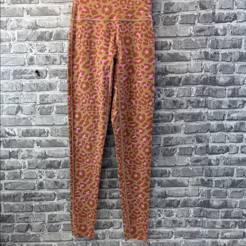 Offline‎ by Aerie Leopard Print Leggings in Pink and Tan